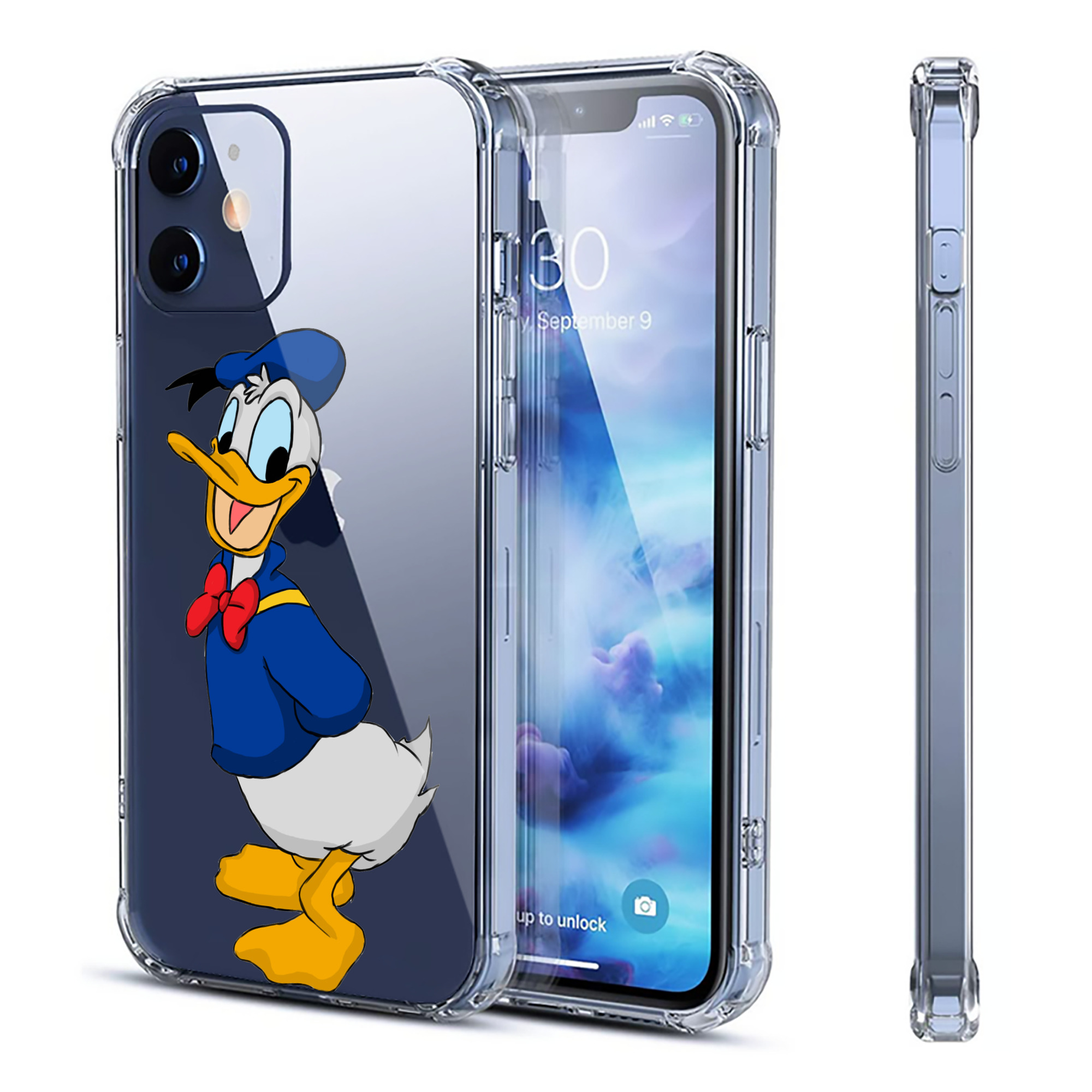 （画像用） ミッキーマウス Mickey Mouse 【iPhone 12シリーズ対応】透明スマホケース（クリアソフトケース）